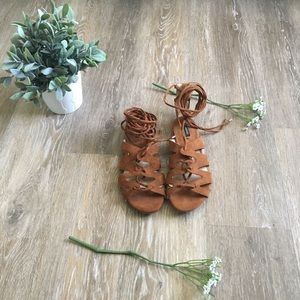 Mango Lace Up Sandals